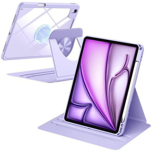 Drivego 360 rotating magnetic case for iPad Air/Pro 11 inch, lavender