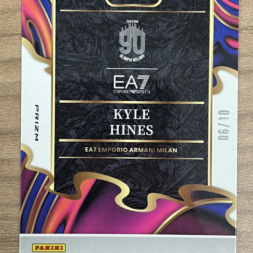 2025-26 Panini Select Euroleague Basketball Kyle Hines card like new