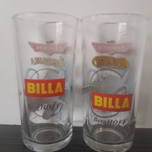 Disney Planes Soft Drink Glasses used, set of 2