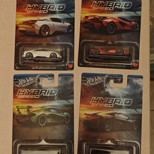 Hot Wheels Hybrid Speed toy car set, pack of 4