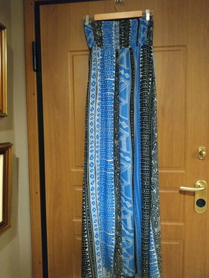 Maxi dress Stradivarius No Small like new, black and blue