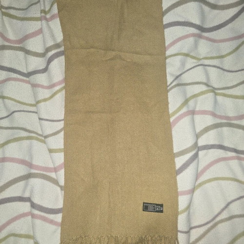 Unisex scarf used, beige