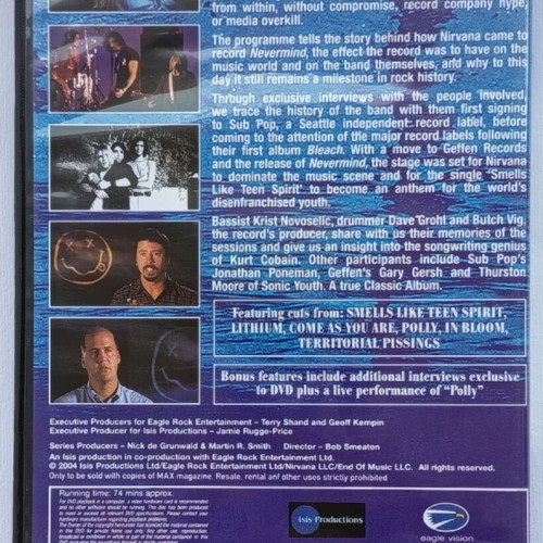 Nirvana Nevermind DVD music documentary
