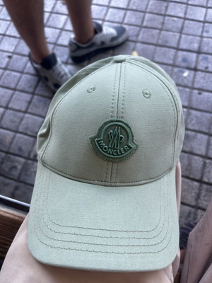 Moncler baseball hat, turquoise, one size