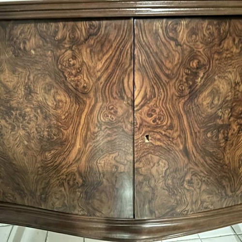Antique buffet polished like new, olive root veneer