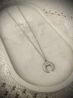 Modern pendant stainless steel silver color, new