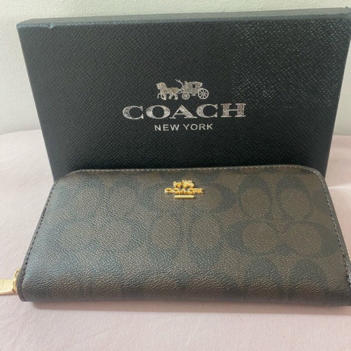 Coach wallet new, black and brown