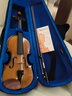 Stendor Student 1 violin with case, bow, bridge and music stand