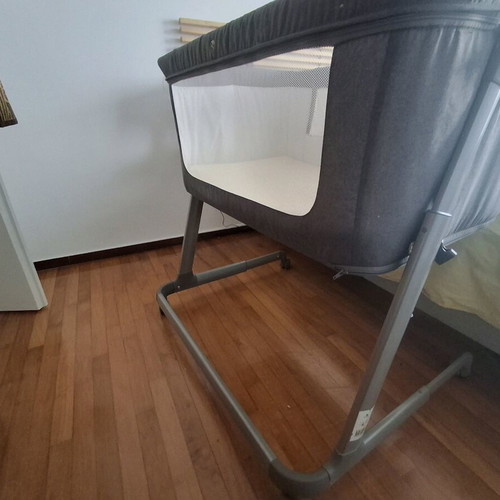 Baby cot with wheels refurbished, gift 4 sheets NEF-NEF