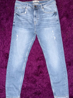 Zara blue pants XL like new, slim fit