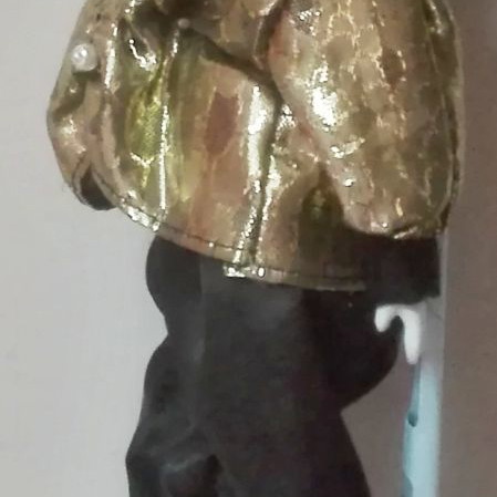 Pierrot handmade Italian doll 28 cm new with stand