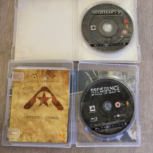 Resistance 1&2 PlayStation 3 games used, non-working pack