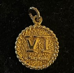 Vintage επίχρυσο μενταγιόν Μέγας Αλέξανδρος σαν καινούργιο