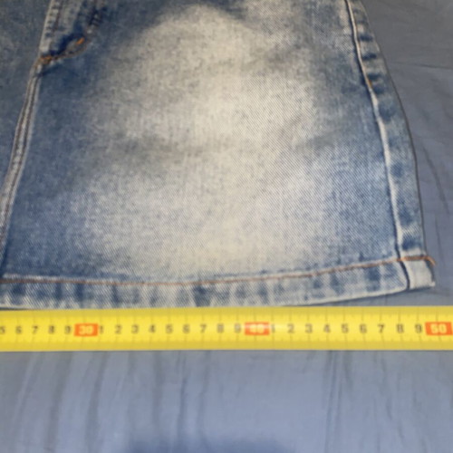 Zara TRF Denim Mini Skirt, Y2K Style, blue cotton