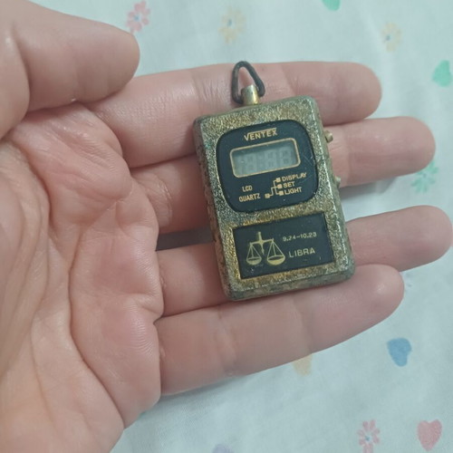 Ventex Vintage Digital Pendant Watch Libra Zodiac 70s/80s