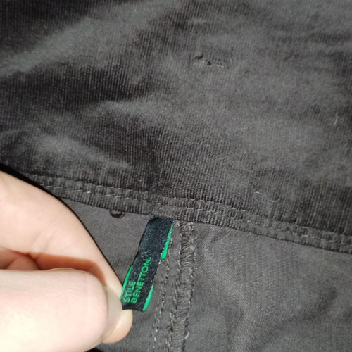 Benetton corduroy brown skirt used, size M