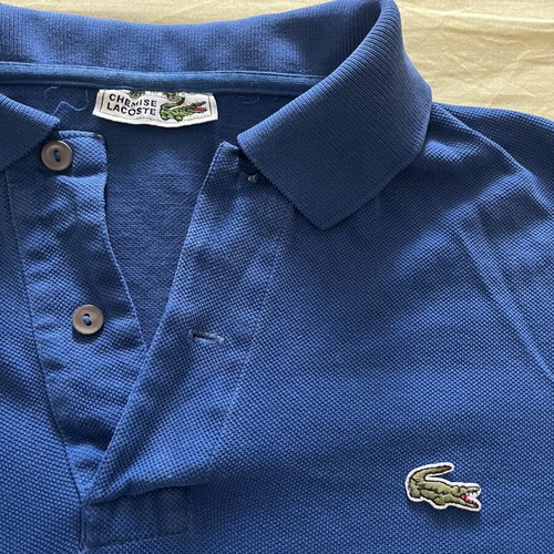 Lacoste polo shirt used, size Medium, blue