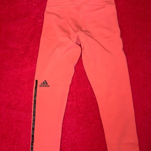 Adidas leggings in coral pink color like new