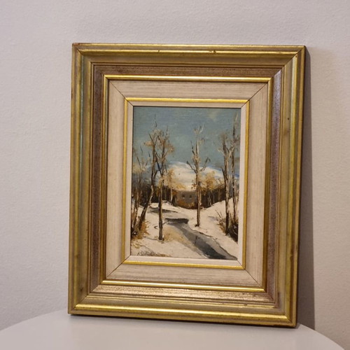 Painting used signed by Sotiropoulou Maria