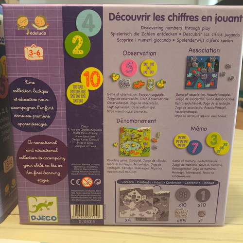 Eduludo Educational Game by DJECO for Ages 3-6 Like New
