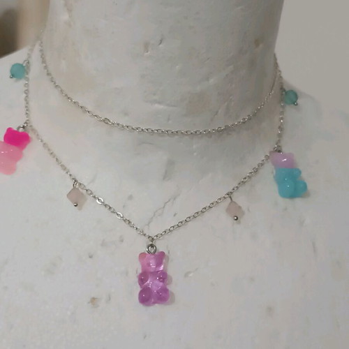 Gummy Bears Choker new, handmade, multicolored