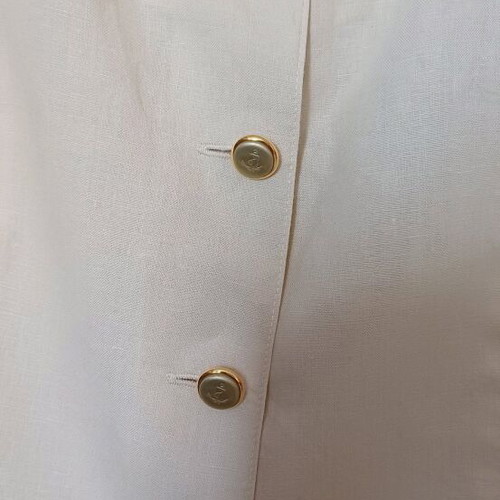 Lucifair beige skirt and blouse set like new, size 46