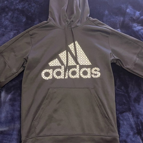 Adidas hoodie like new unisex, size S, black and white