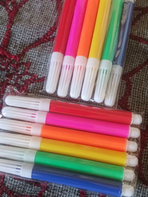 Mini marker pens set of 2 packs of 6, 8.5 cm height