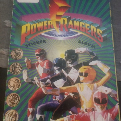 Power Rangers sticker album used with 181 stickers, Carousel