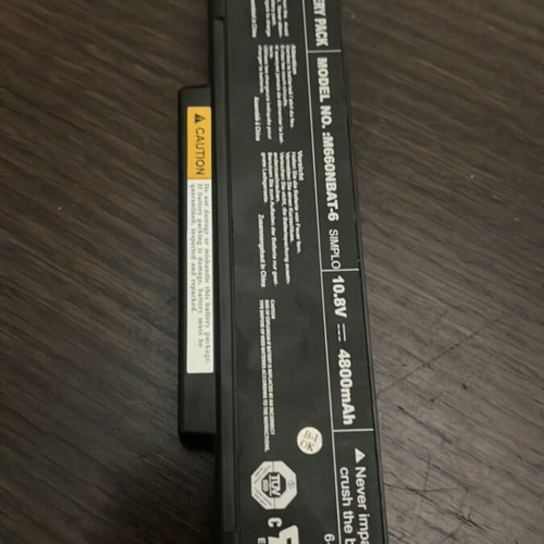 Laptop Battery M660BAT-6 used, 10.8V 4800mAh, Clevo M660/M661