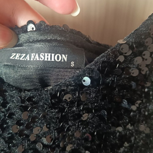 Black sequin dress size small like new