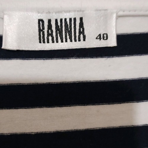 Blouse with white collar used, size L, white and blue