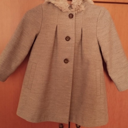 Mothercare coat used for 4-year-old girl, grey, size 104 cm