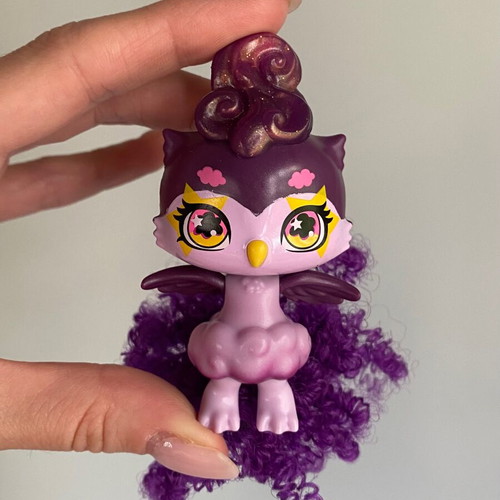 Mattel Cloudees mini cloud pet figure purple owl used
