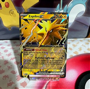 Pokemon κάρτα Zapdos ex holographic Promo from 151
