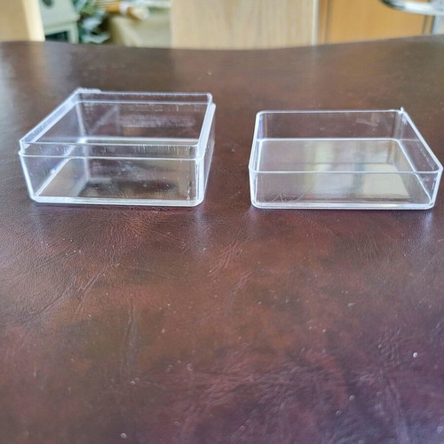Transparent Plastic Boxes with Lid for Wedding and Baptism Favors, 290 pcs new
