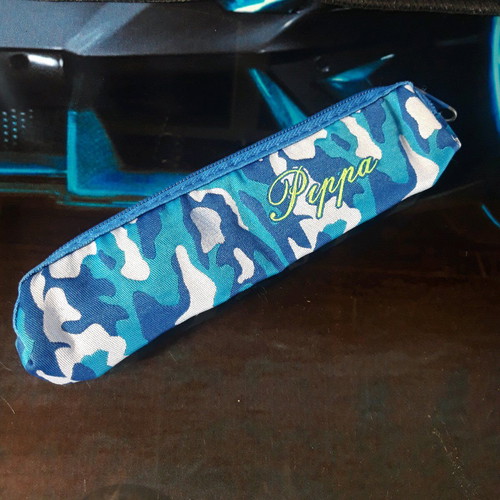 Pencil case like new with modern camouflage design