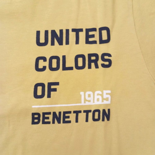 Benetton yellow kids t-shirt like new, size XS