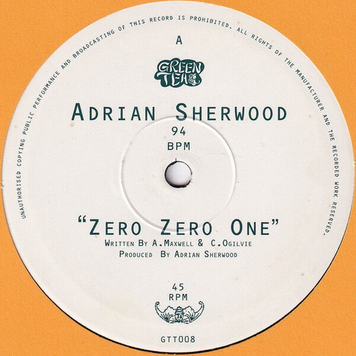 Adrian Sherwood Zero Zero One vinyl record used, reggae