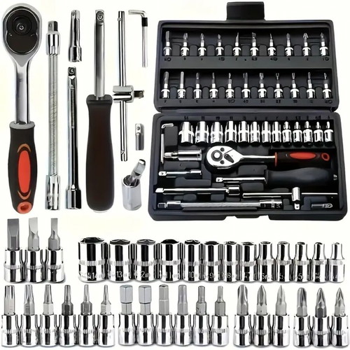 Plastic case 46-piece new with tools