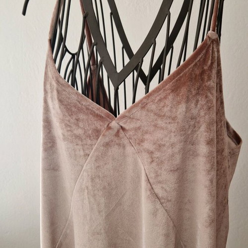 Pull&Bear Mini Velvet Dress pink like new, loose fit