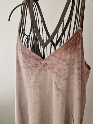 Pull&Bear Mini Velvet Dress pink like new, loose fit