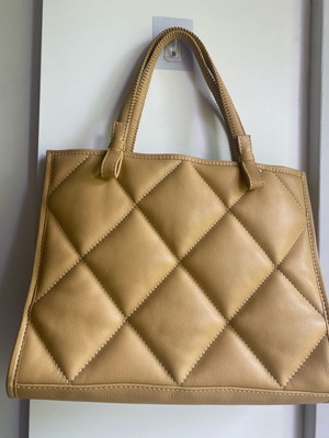 Callista Crafts shoulder leather bag like new, beige Dijon