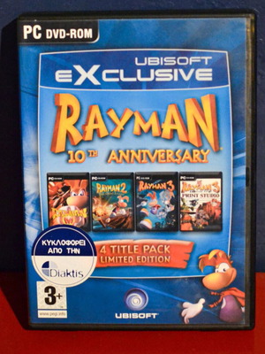 Rayman Limited Edition Pack of 4 PC Games Used