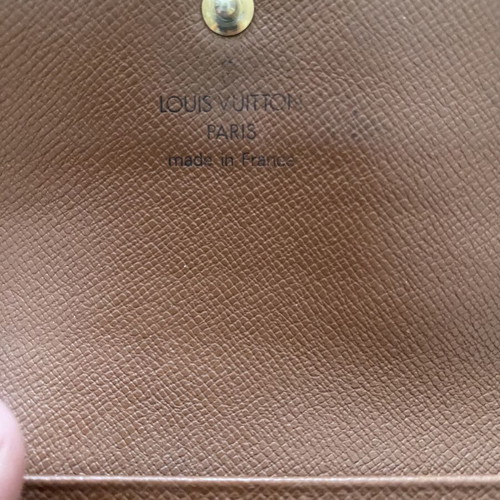 Louis Vuitton vintage wallet used, classic monogram, brown