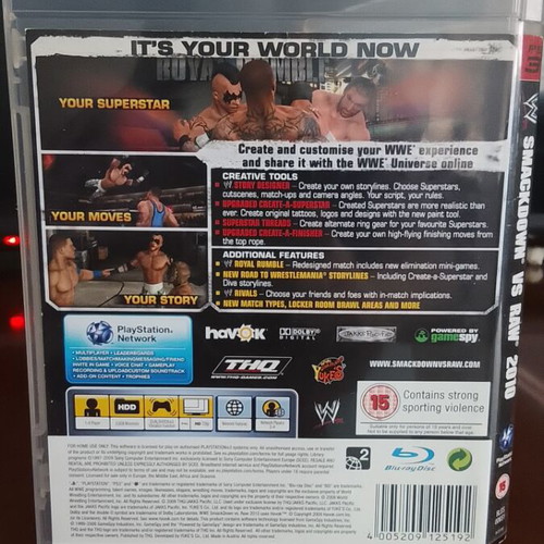 Smackdown vs Raw 2010 PS3 game like new
