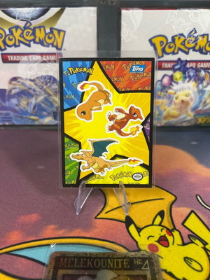Pokemon Topps Charmander Charmelon Charizard Puzzle Card used, Blue Label