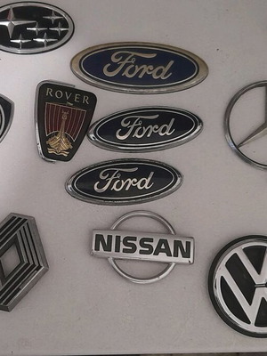 Car badges used, pack of 15 different