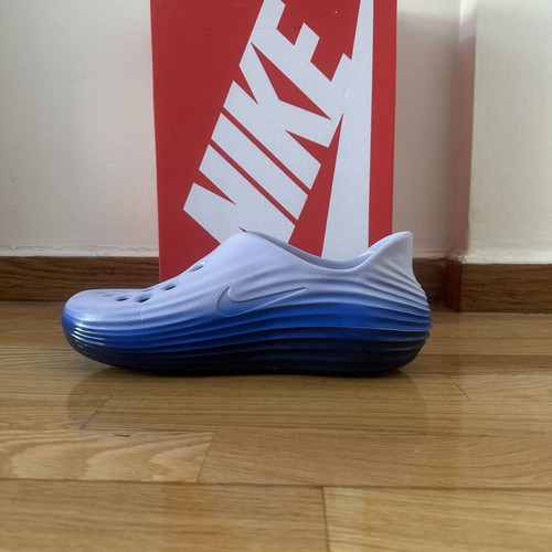 Nike ReactX Rejuven8 men's slippers size 44, white and blue