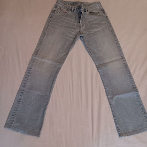 Diesel Industry unisex high-waisted jeans used, faded, blue, 100% cotton